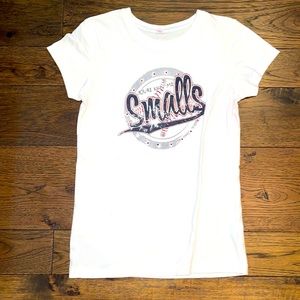 Baseball Shirt You're Killin' Me Smalls white SS tee top w navy blue lettering